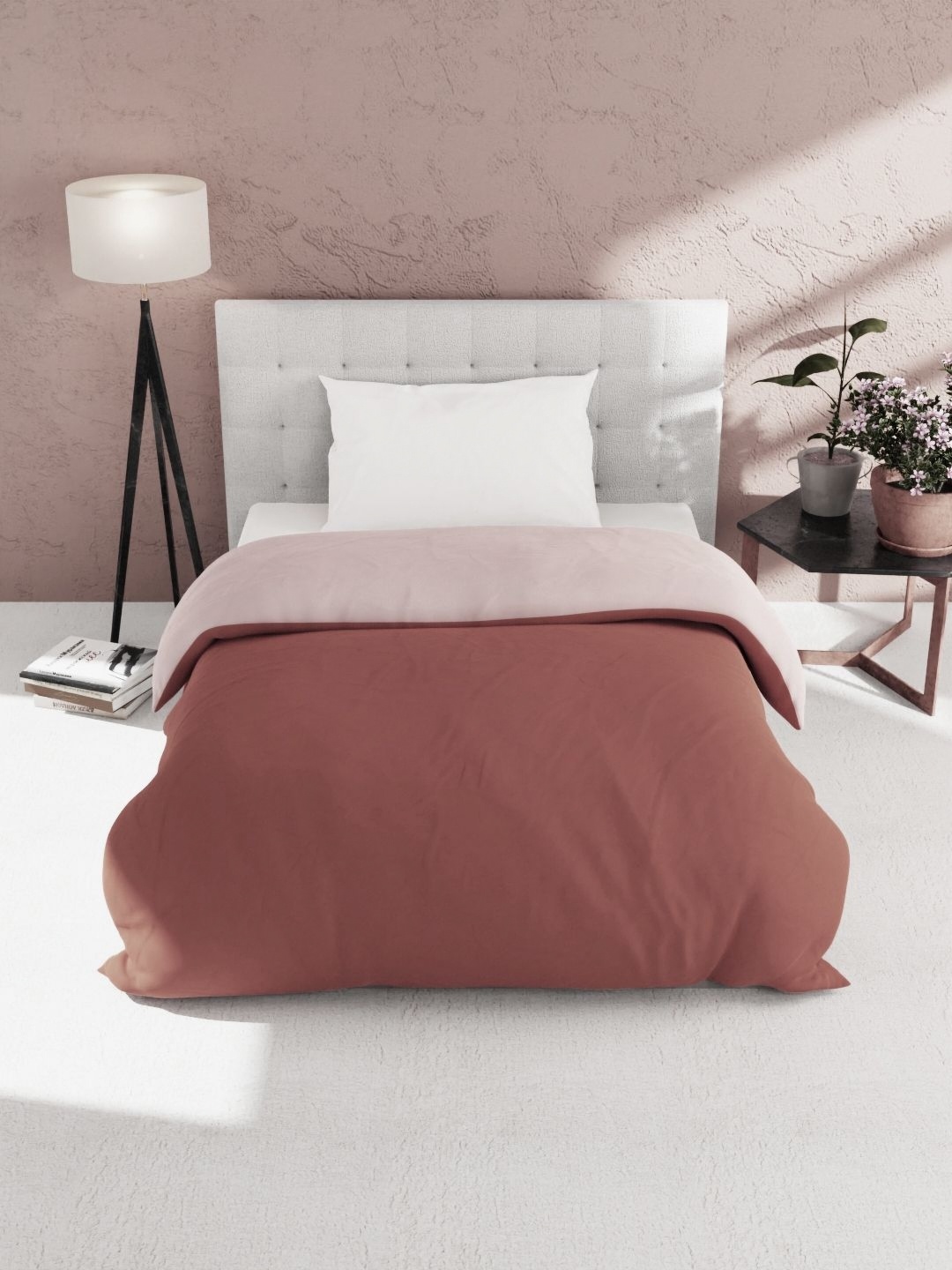 

KOPA Microfiber AC Room 150 GSM Single Bed Comforter, Rust