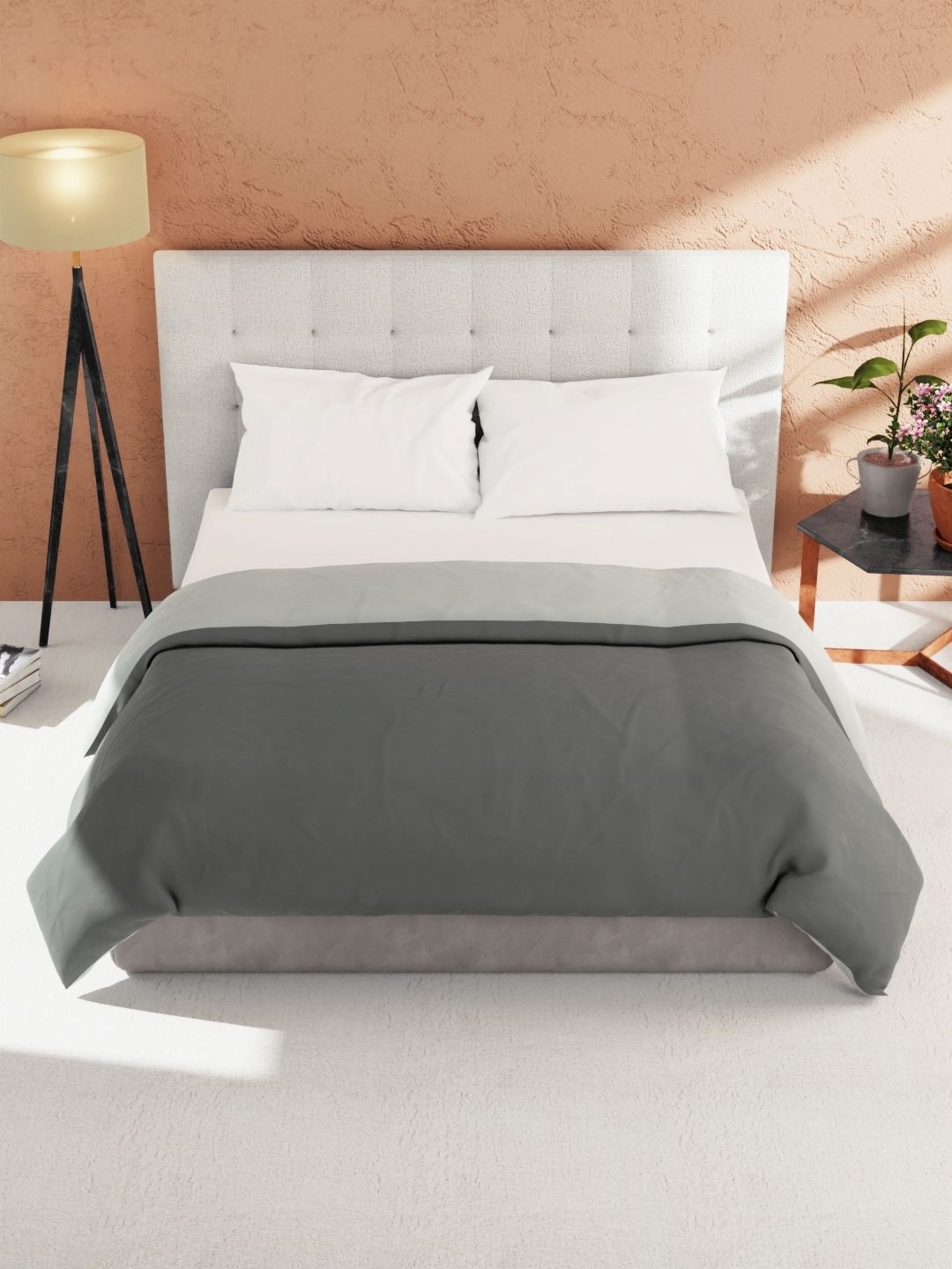 

KOPA Microfiber AC Room 150 GSM Double Bed Comforter, Grey