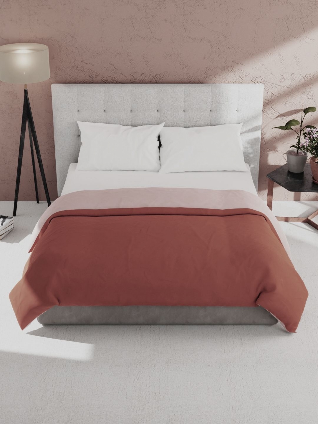 

KOPA Microfiber AC Room 150 GSM Double Bed Comforter, Rust