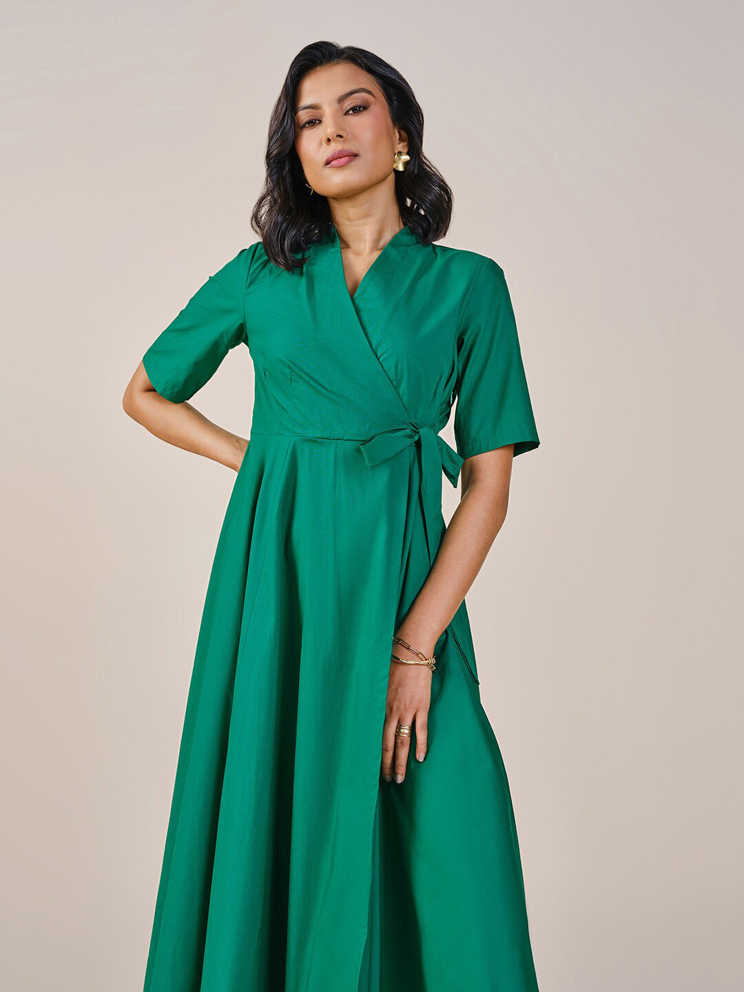 

AND Midi Dress, Green
