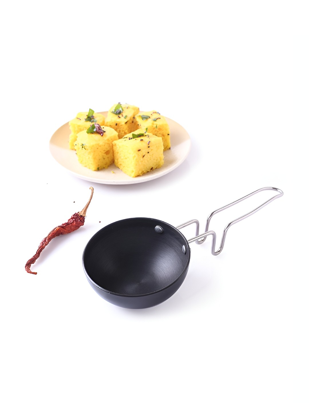 

Wonderchef Taurus Aluminium Tadka Pan 250 ml, Black