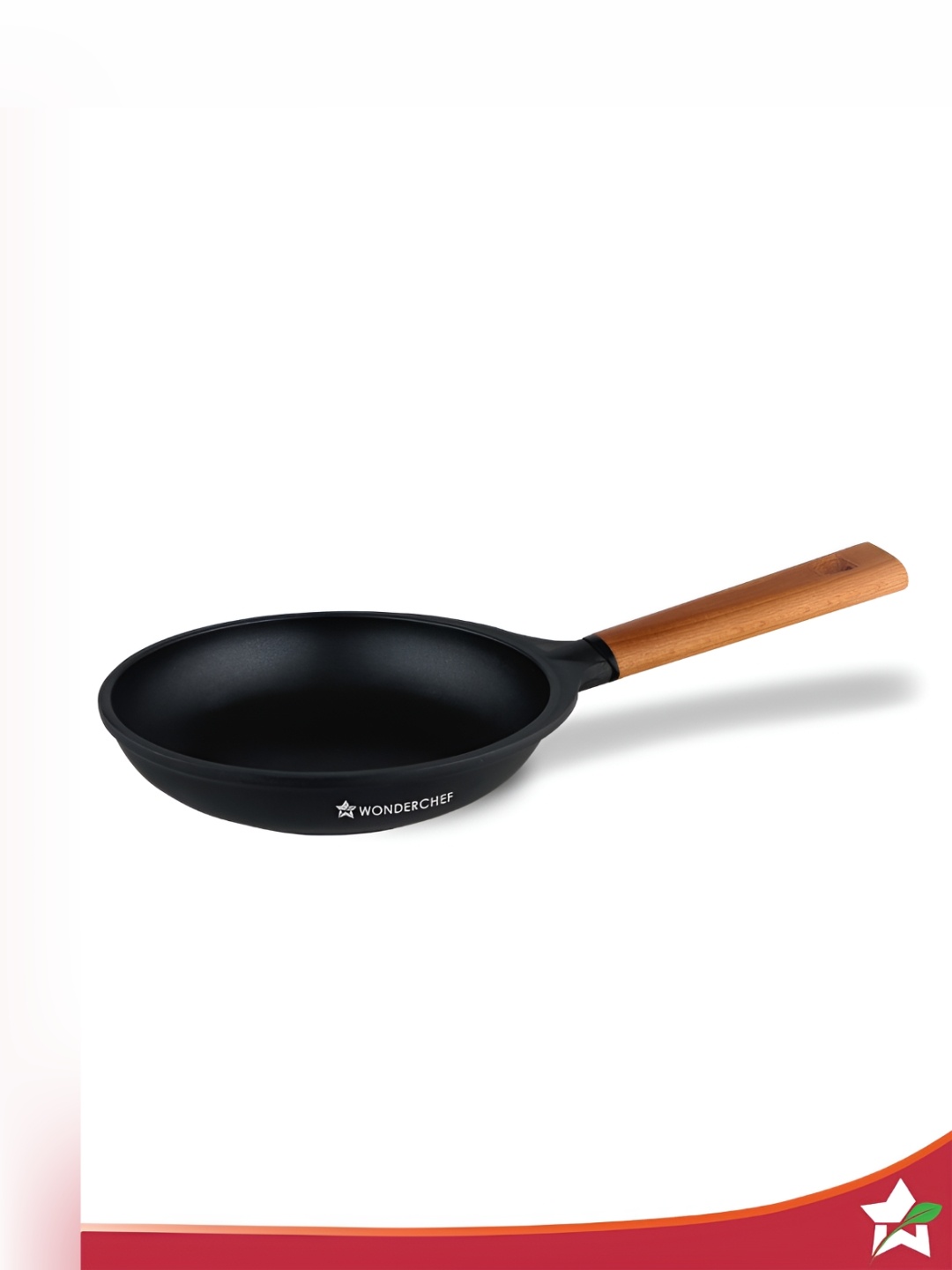 

Wonderchef Black & Brown Caesar Frying Pan With Wooden Handle