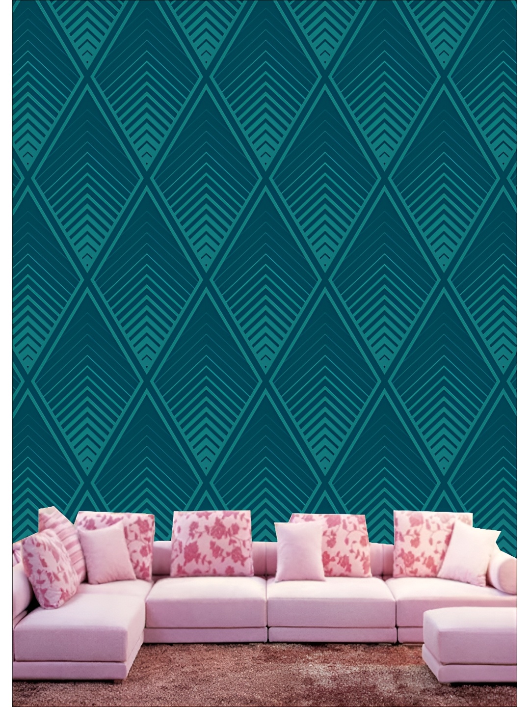 

Aura Blue 3D Printed Self Adhesive Wall Sticker