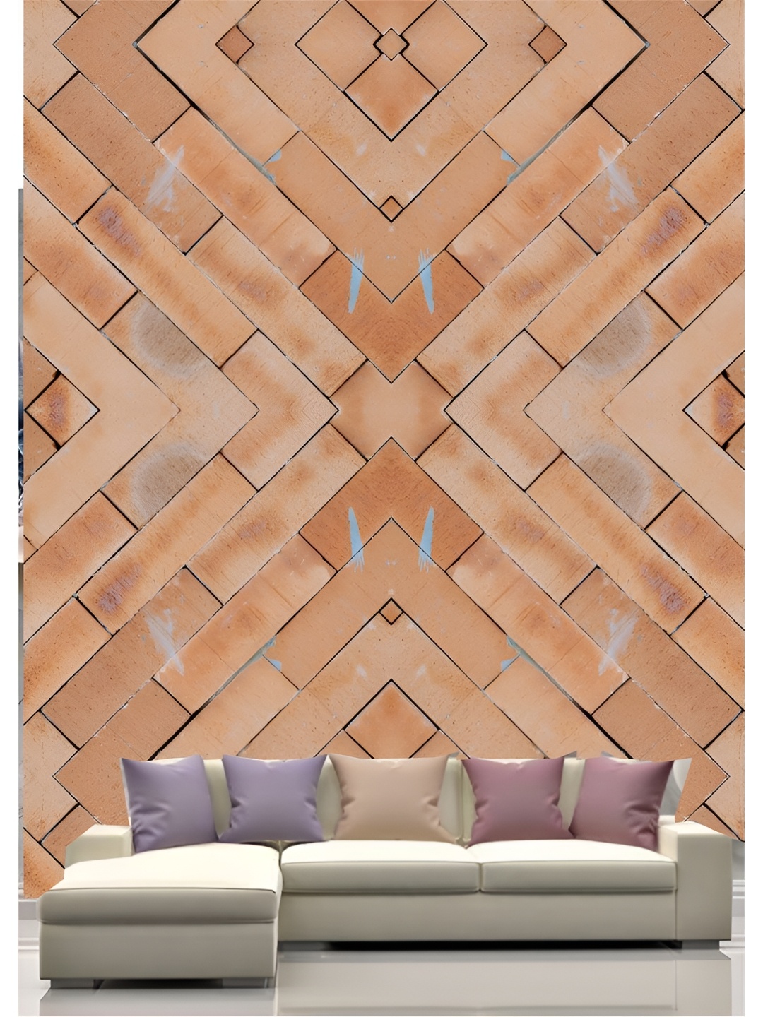 

Aura Brown Printed Self-Adhesive Wall Sicker