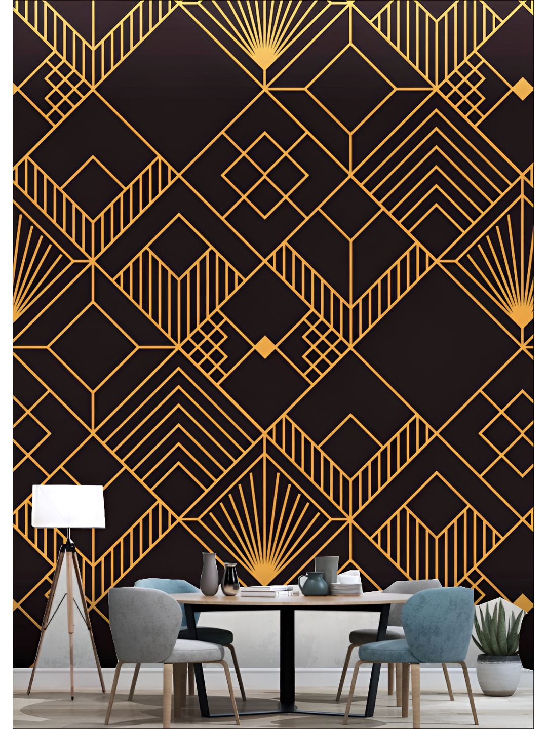 

Aura Black Printed Self-Adhesive Wall Sicker