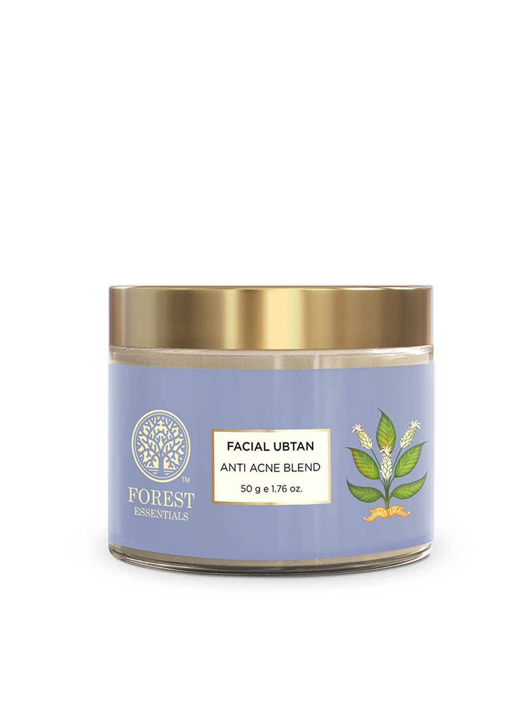 

Forest Essentials Anti-Acne Blend Multani Mitti Facial Ubtan with Neem - 50g, Purple