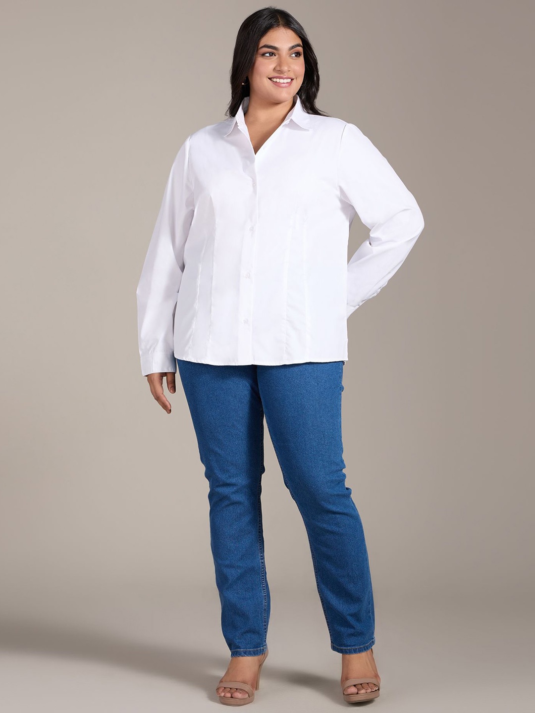 

20Dresses Women Opaque Casual Shirt, White