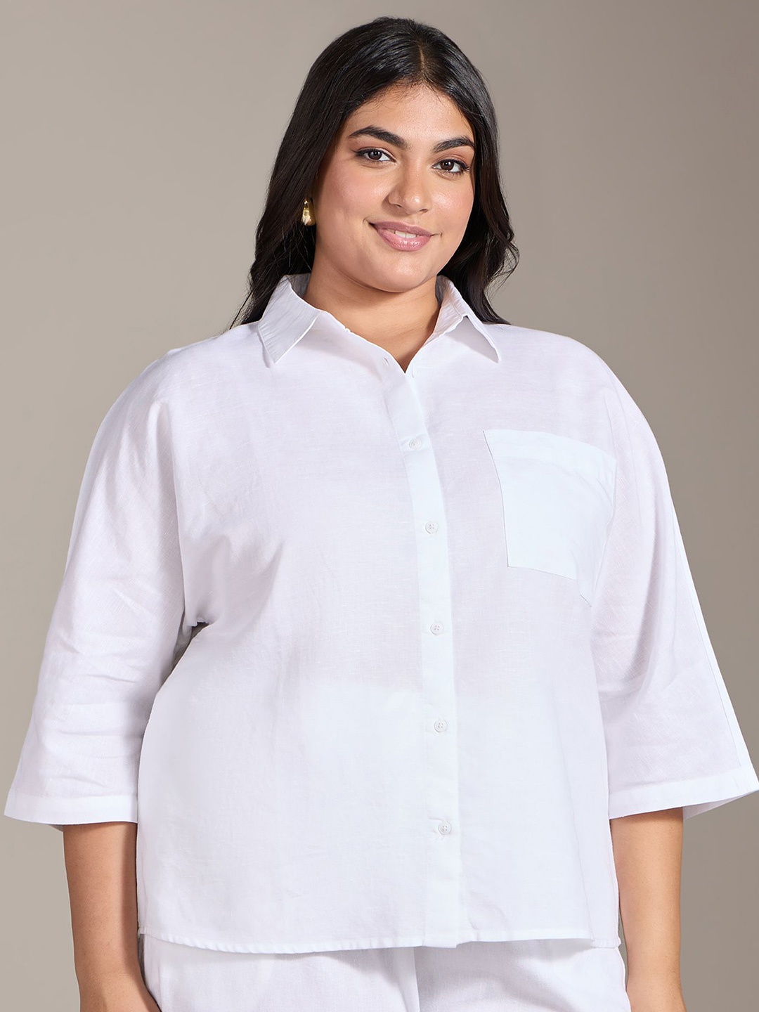 

20Dresses Women Opaque Casual Shirt, White