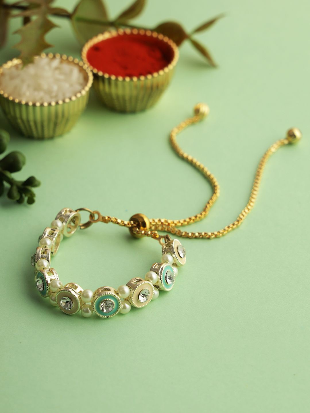

Aapno Rajasthan Wraparound Rakhi, Cream