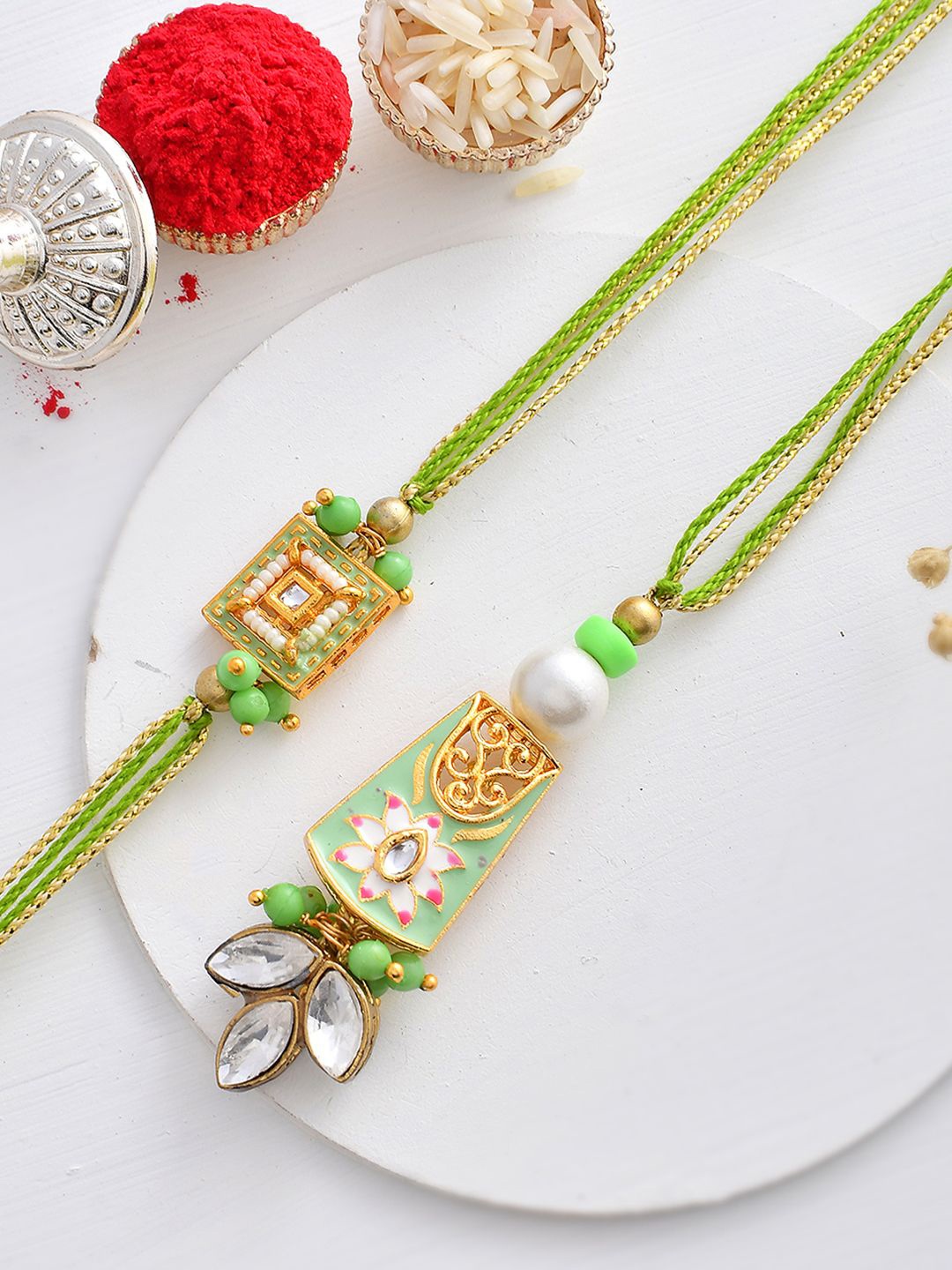 

Aapno Rajasthan Thread Rakhi, Green