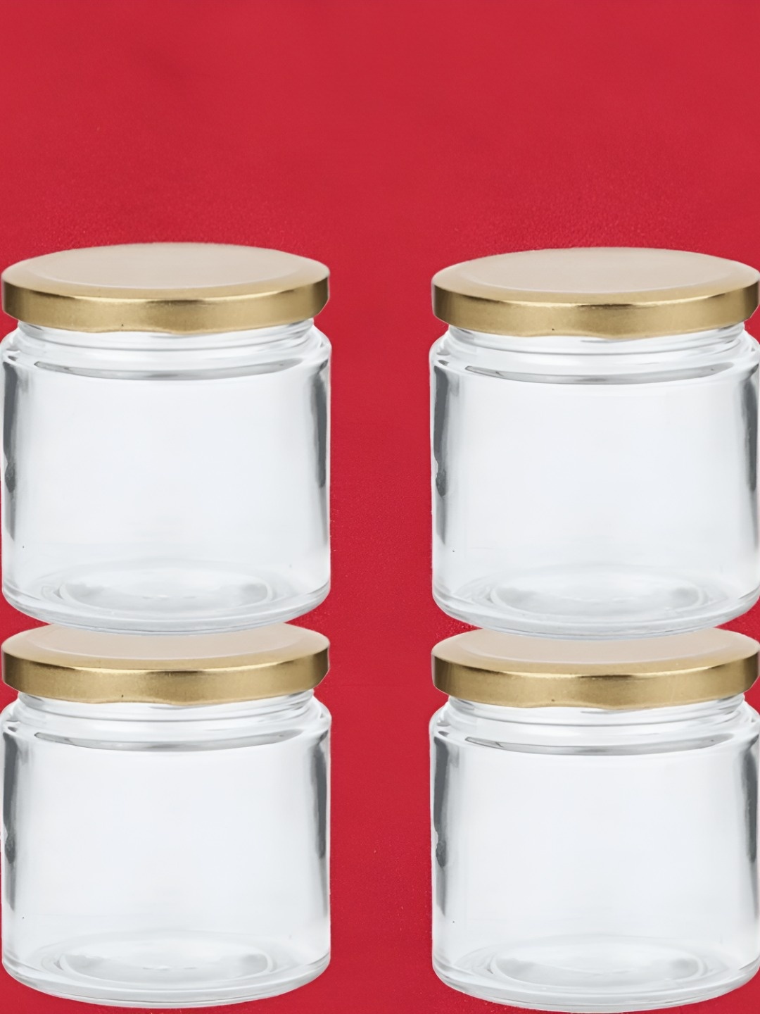 

PUFFSMART Transparent 4 Pieces Glass Food Containers- 200 ml