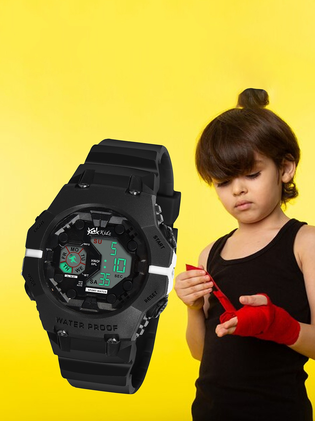

Kool Kidz Unisex Kids Printed Dial & Straps Digital Watch KK 277 BLACK