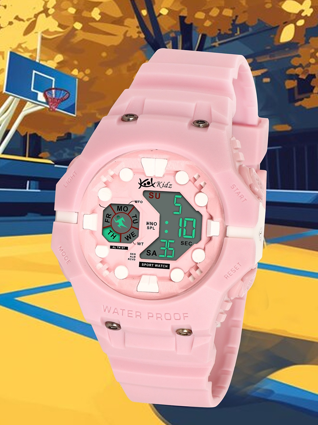 

Kool Kidz Girls LED Backlight Digital Dial & Straps Digital Watch KK 277 PINK