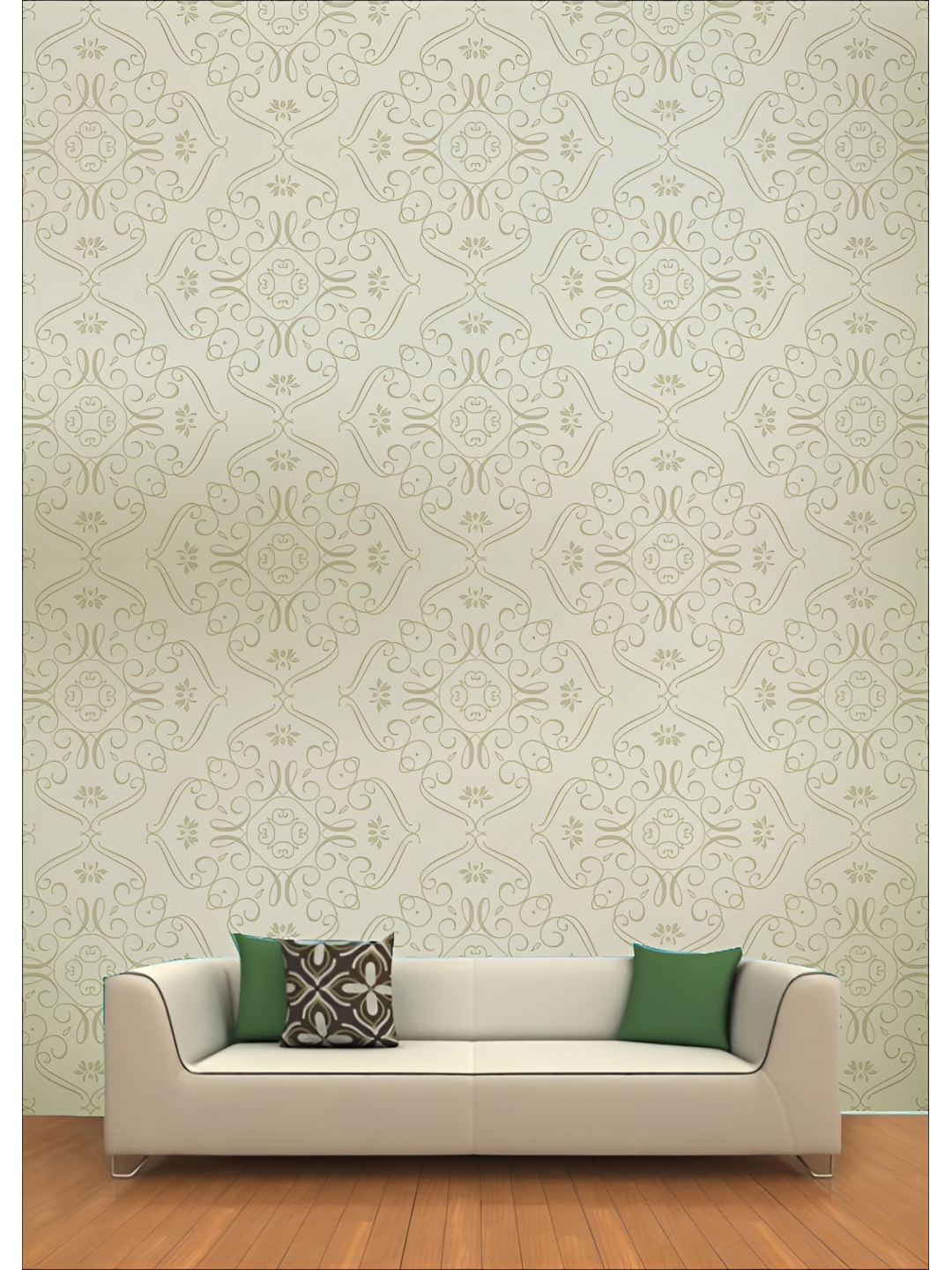 

Aura Cream Colored Printed Self-Adhesive Wall Sicker