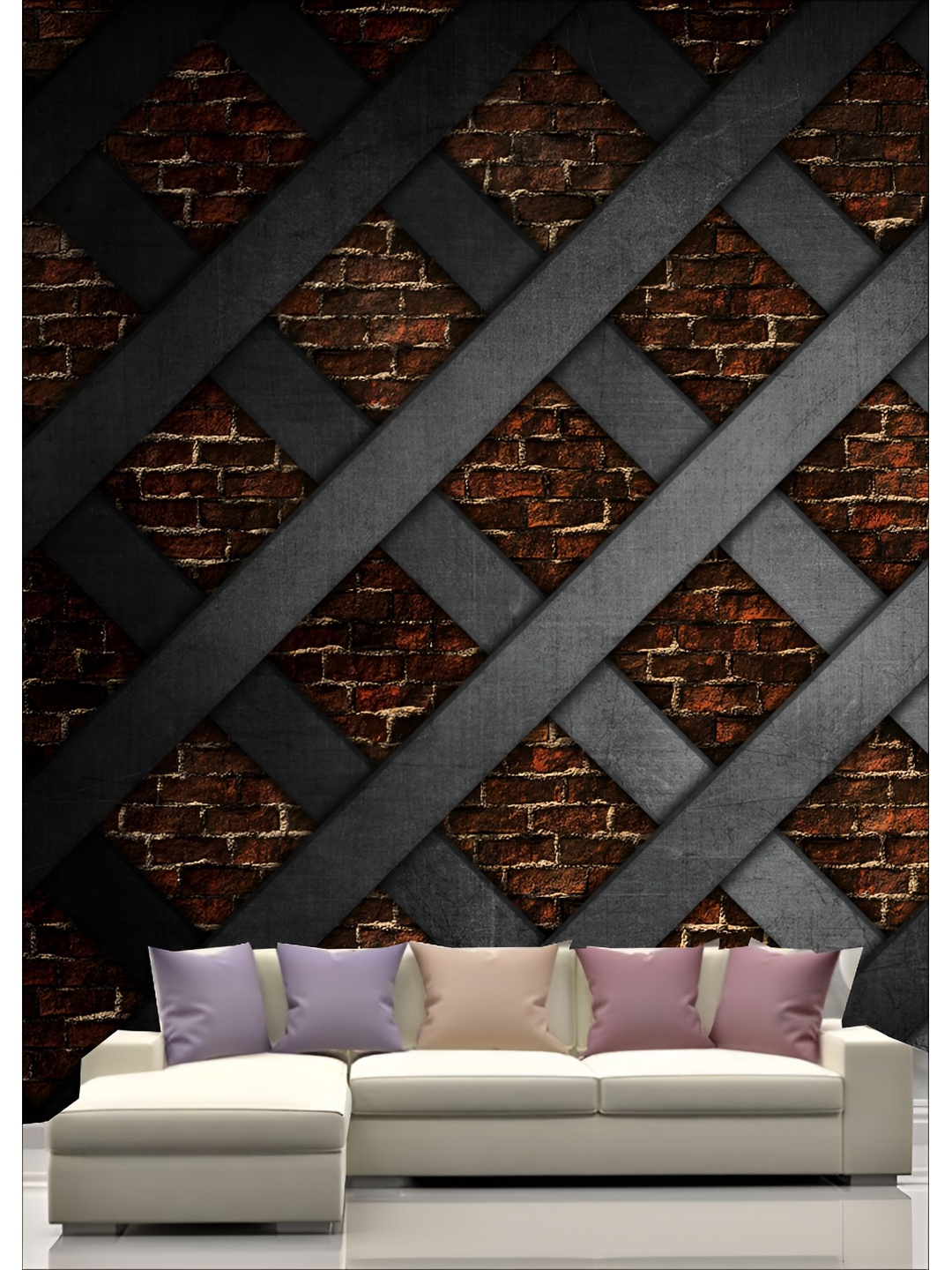 

Aura Black & Brown 3D Printed Self Adhesive Wall Sticker
