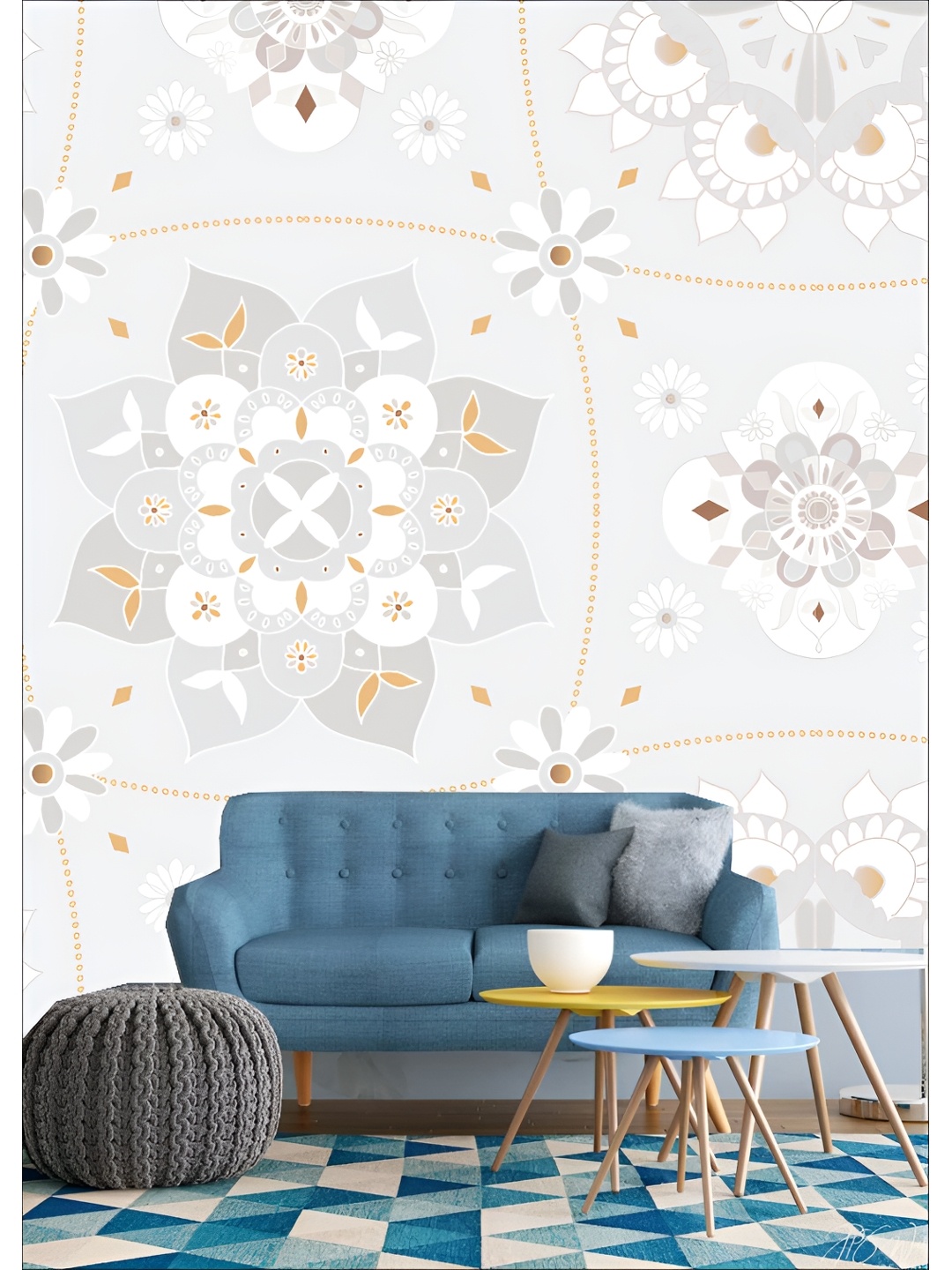

Aura Grey Printed Self-Adhesive Wall Sicker
