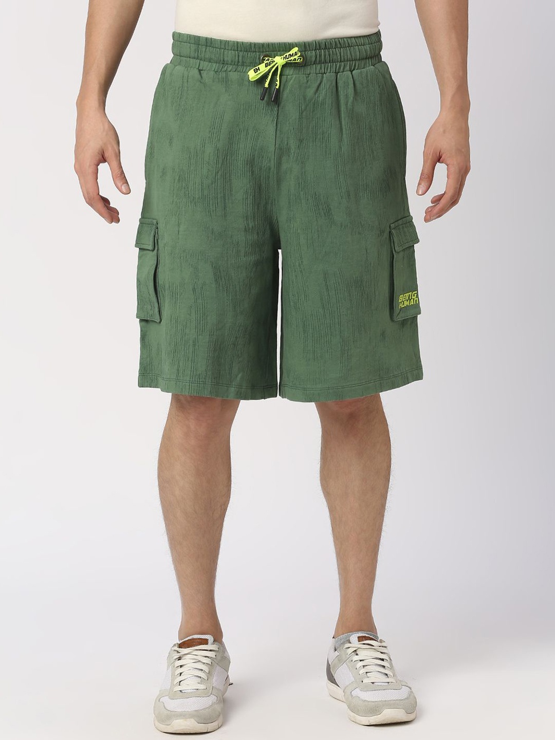 

Being Human Men Cargo Shorts, Green