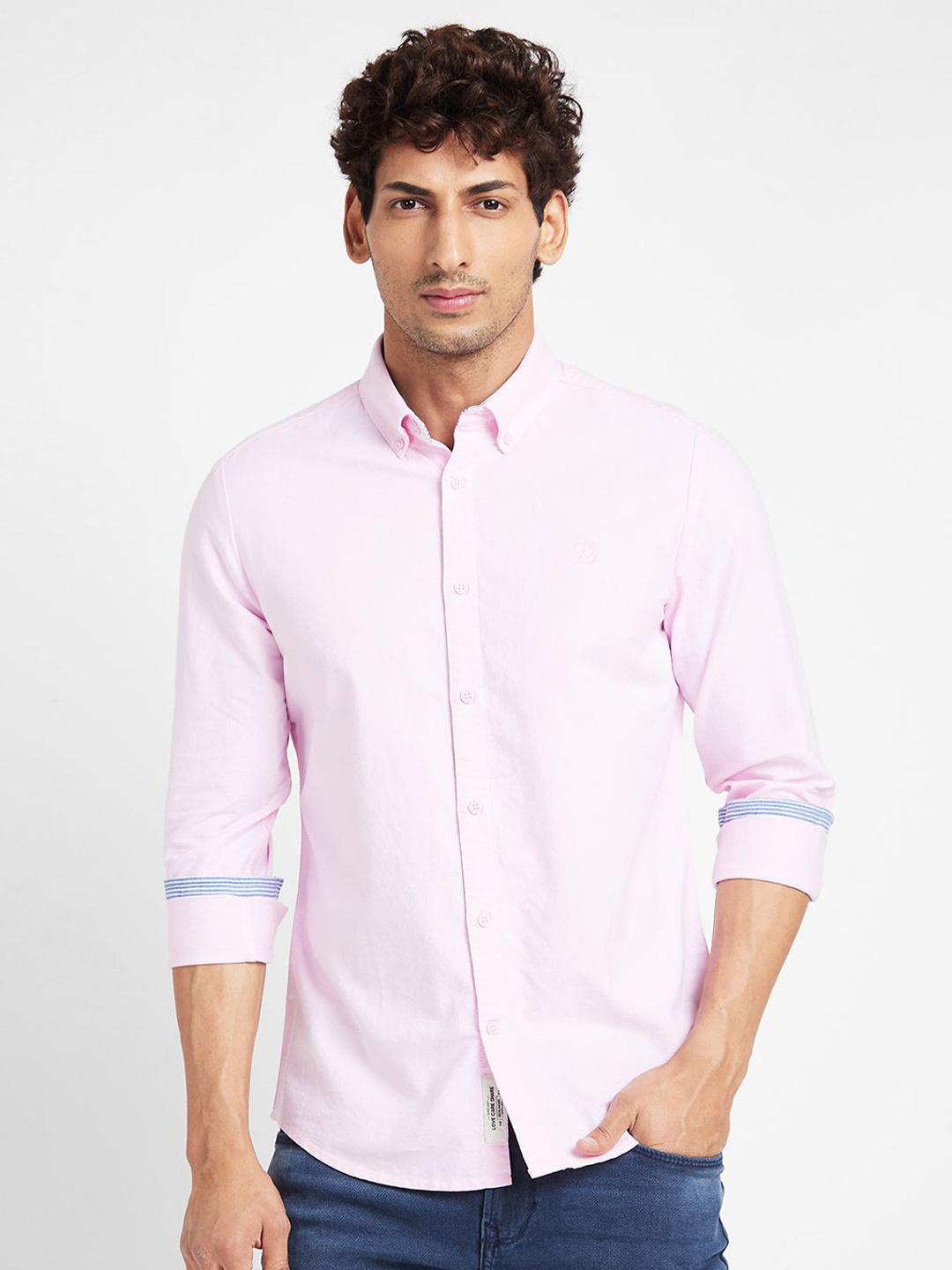 

Being Human Men Slim Fit Opaque Casual Shirt, Blue