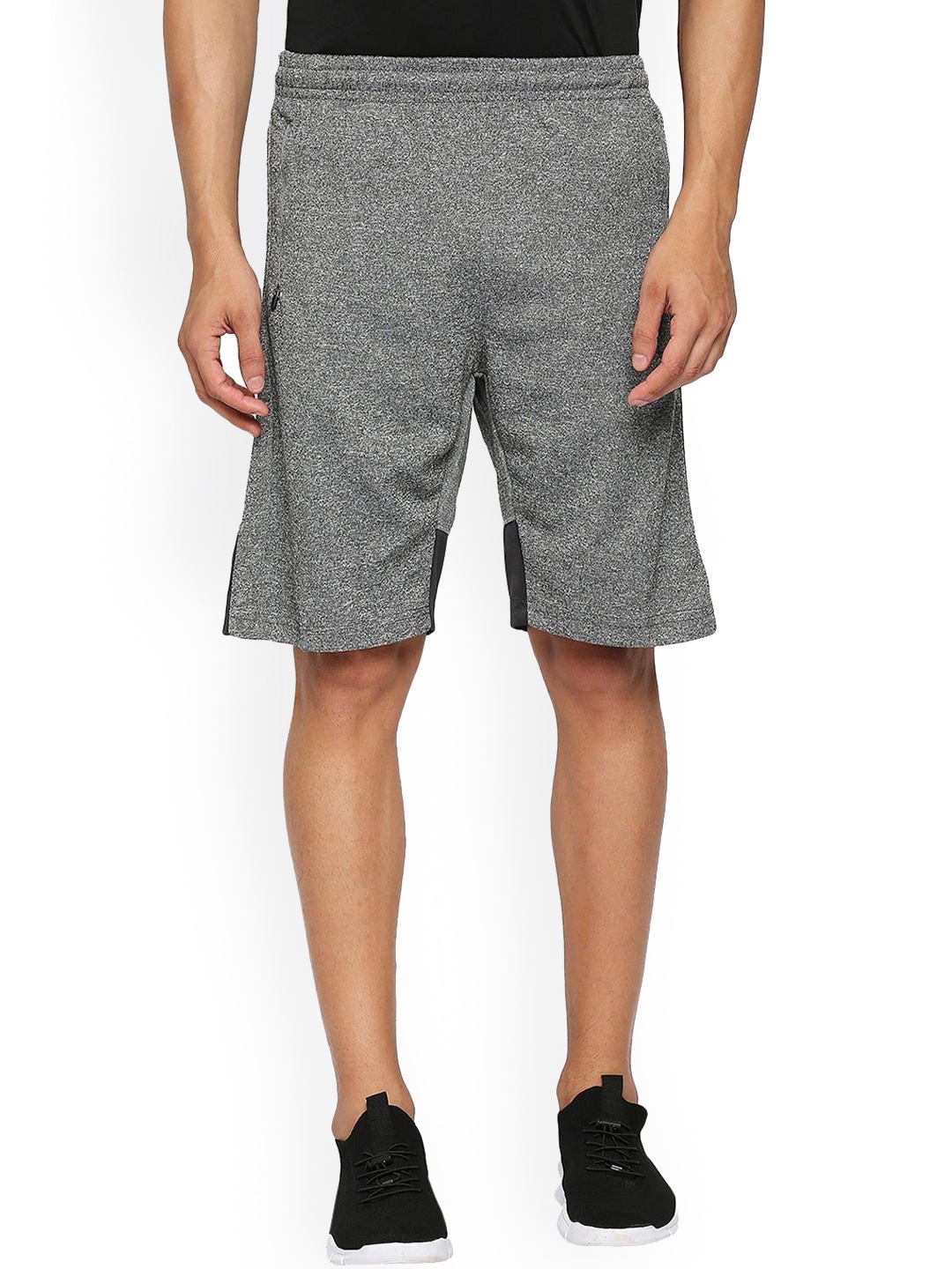 

Black Panther Men Training or Gym Shorts, Grey melange