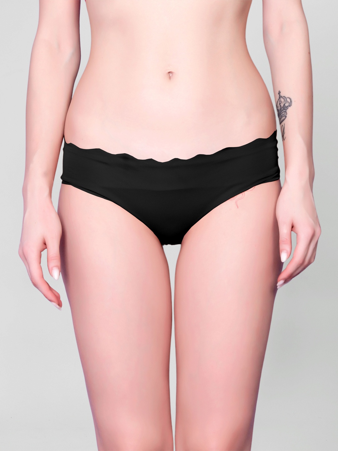 

Gopalvilla Seamless Hipster Briefs GP101_BK, Black