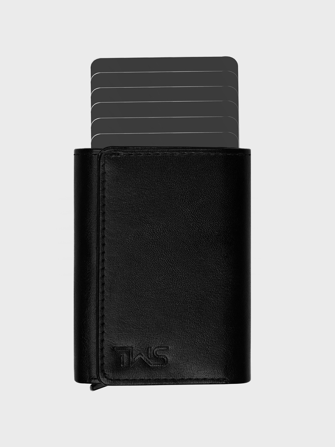 

The Wallet Store Men Leather Three Fold Wallet, Black