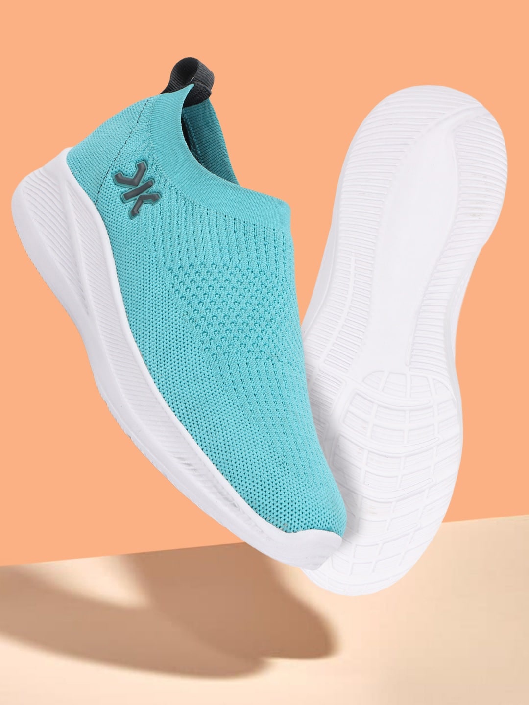 

Killer Men Woven Design Slip-On Lightweight Sneakers, Turquoise blue