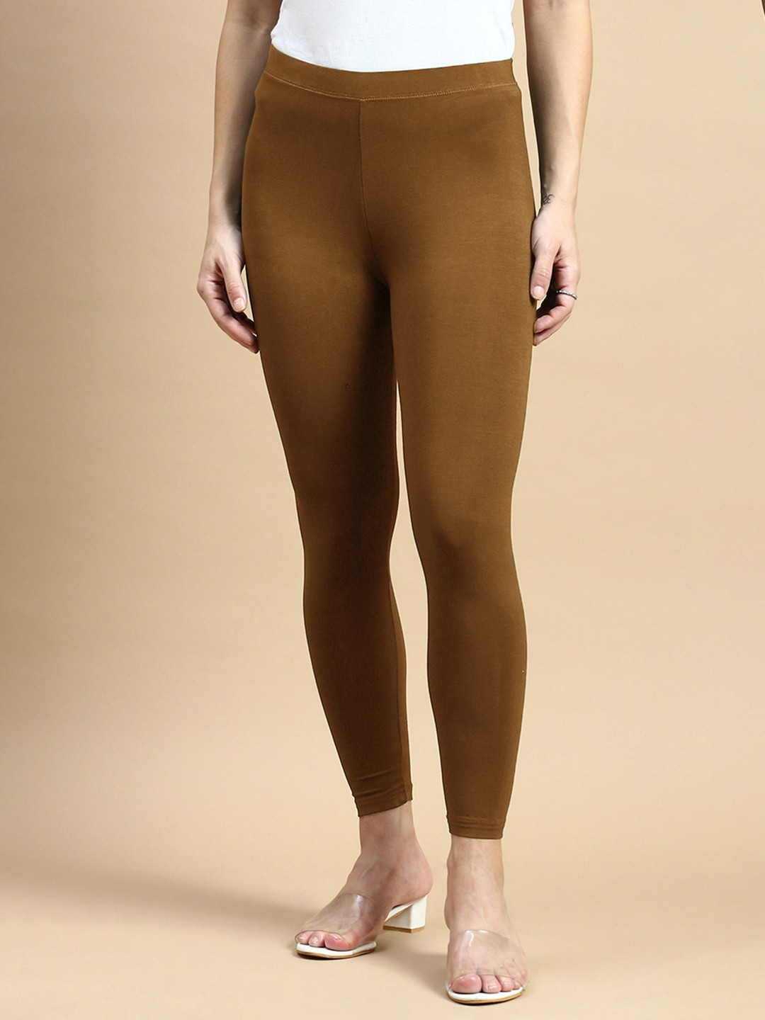 

De Moza Ankle-Length Leggings, Brown
