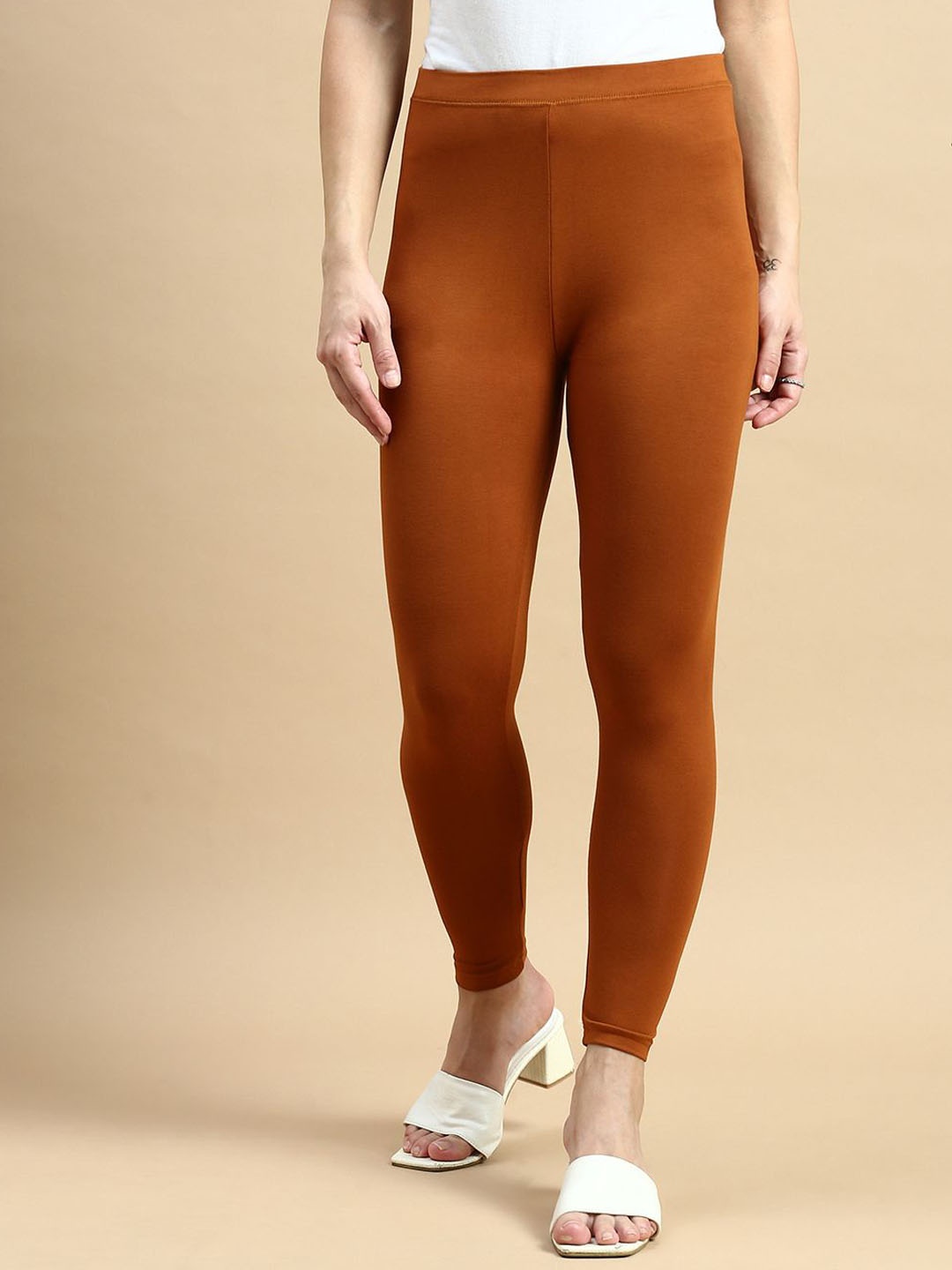 

De Moza Ankle-Length Leggings, Rust