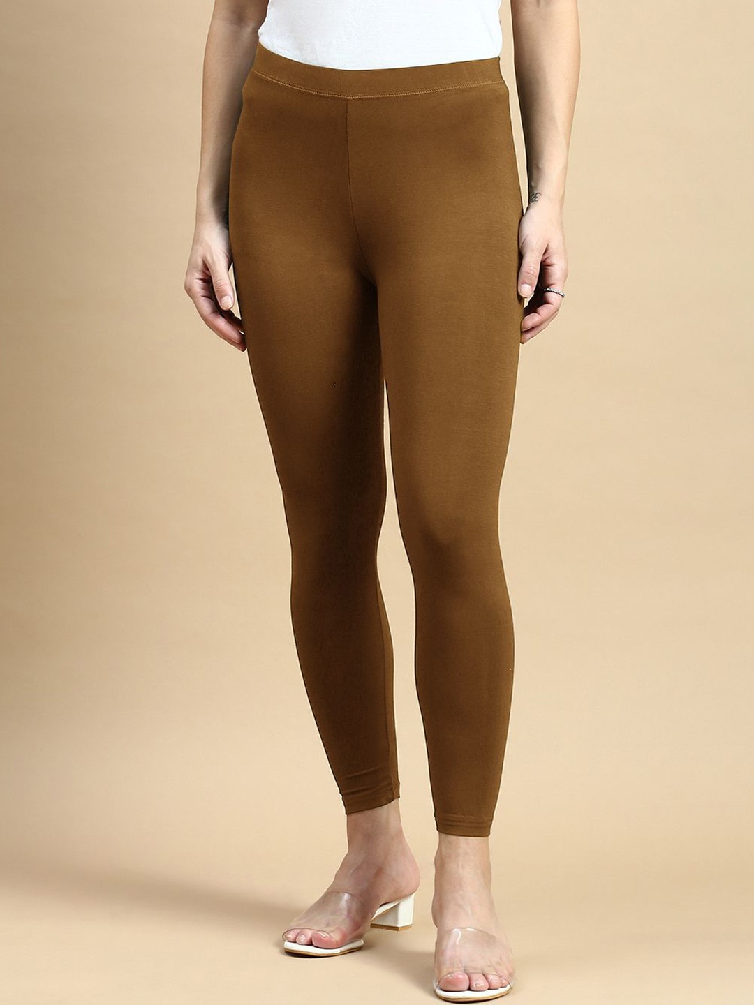 

De Moza Ankle Length Leggings, Brown