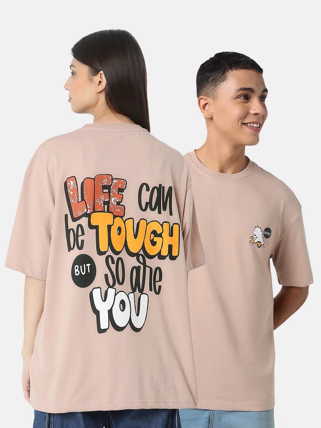 

R&B Unisex Oversized Graphic T-shirt, Pink