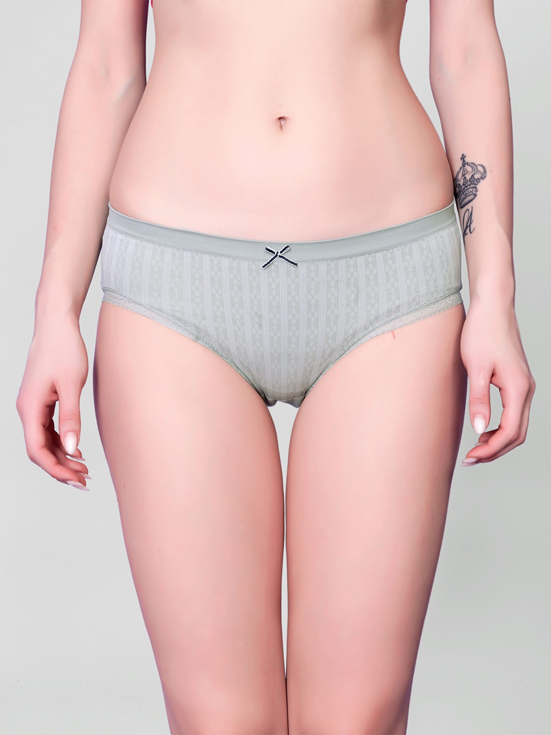 

Gopalvilla Printed Mid Rise Hipster Briefs GP107_GR, Grey