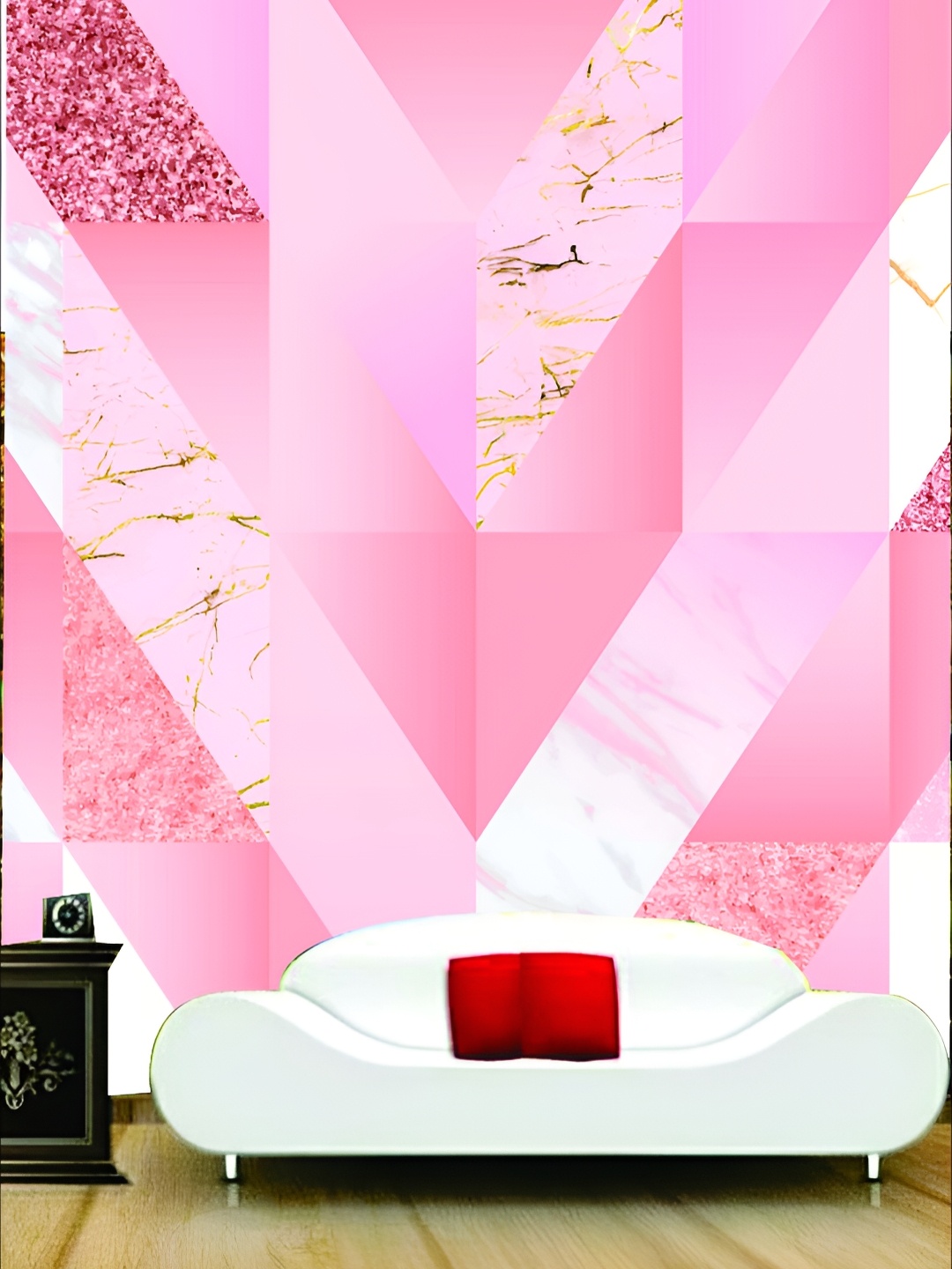 

Aura Pink Printed Self-Adhesive Wall Sicker