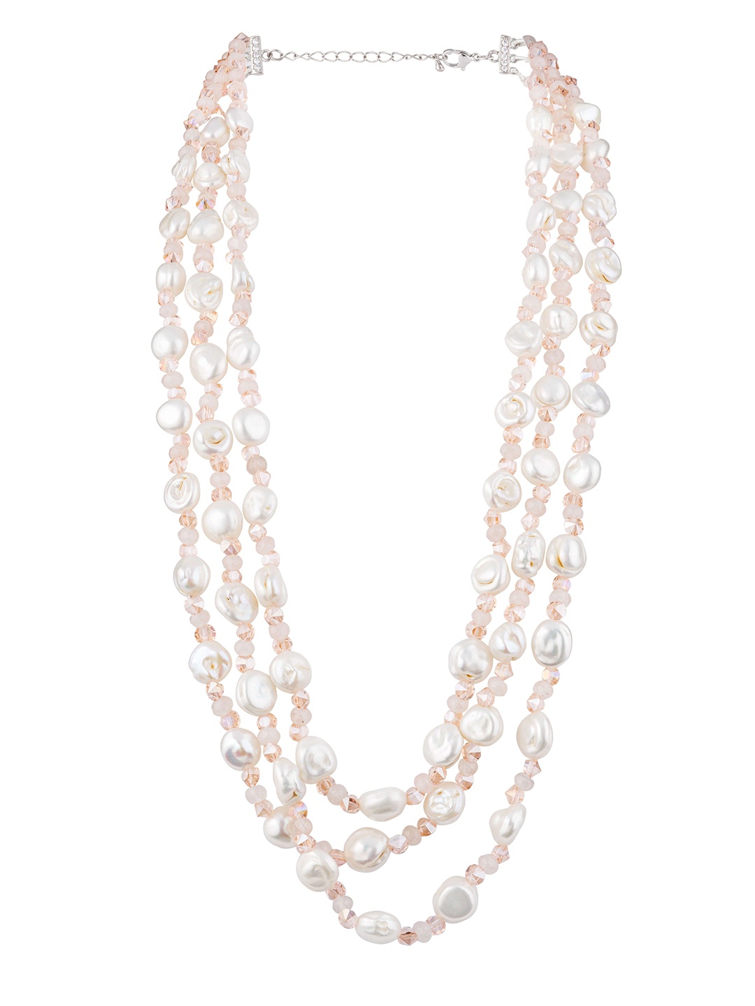 

vivinia BY VIDHI MEHRA Rhodium-Plated Layered Necklace, Silver