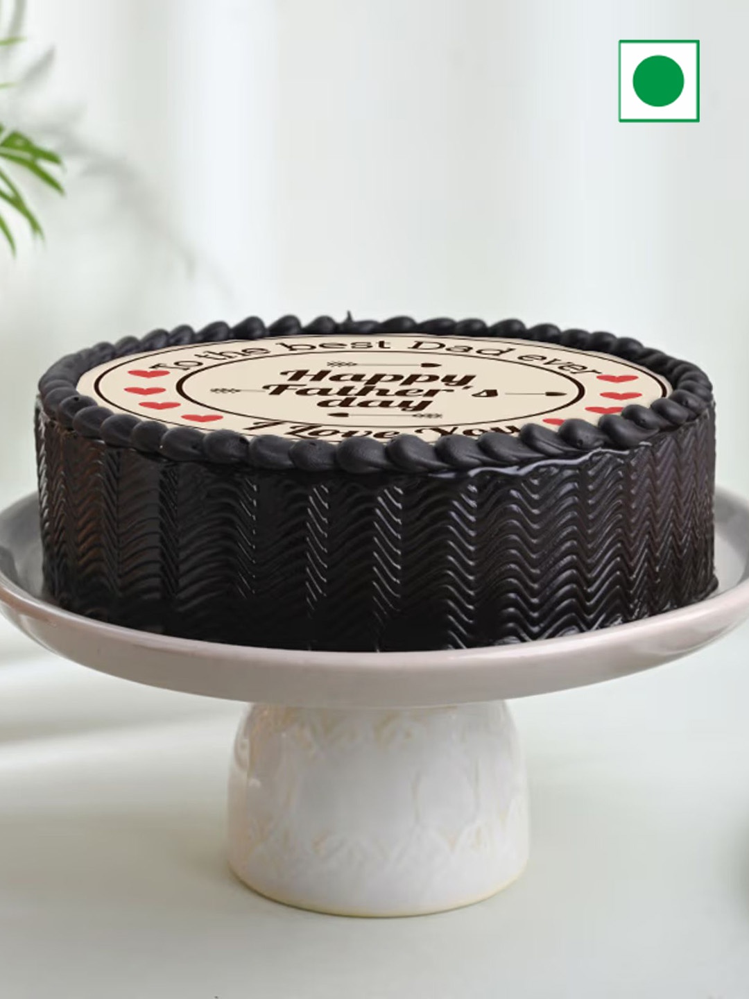 

Floweraura Chocolate Flavor Round Cake-500g, Brown