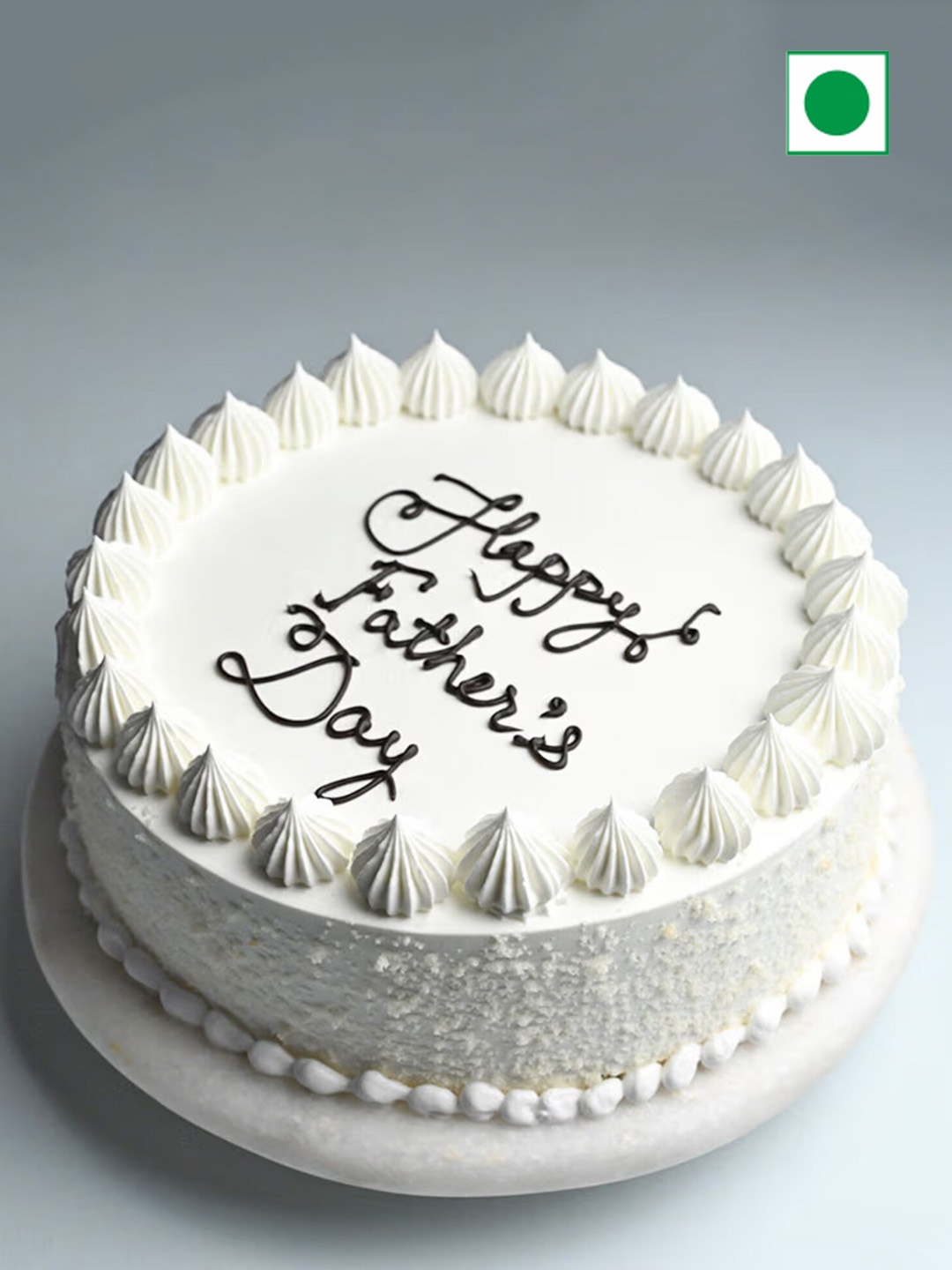 

Floweraura Dad Classy Vanilla Flavor Eggless Round Cake- 2Kg, White