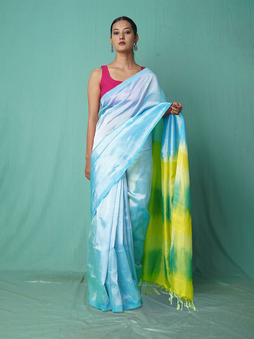 

Unnati Silks Woven Design Handloom Kota Saree, Blue