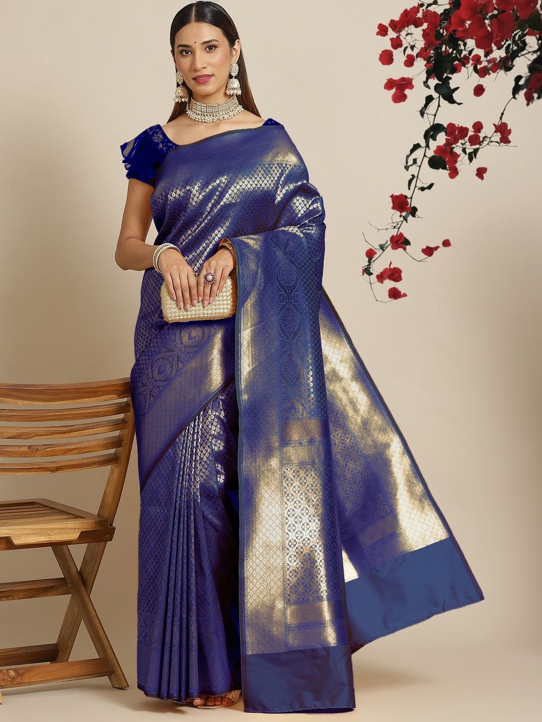 

Chhabra 555 Banarasi Sarees, Blue