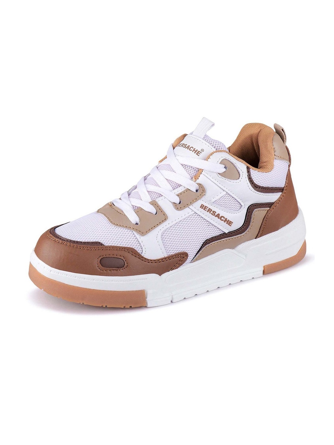 

BERSACHE Premium Men Running Non-Marking Shoes, Brown