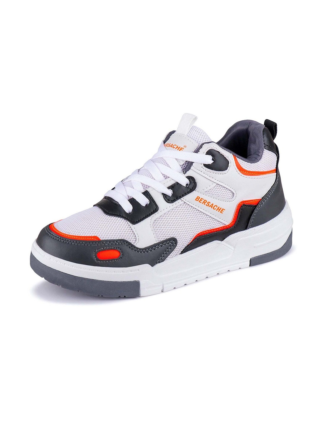 

BERSACHE Premium Men Running Non-Marking Shoes, White