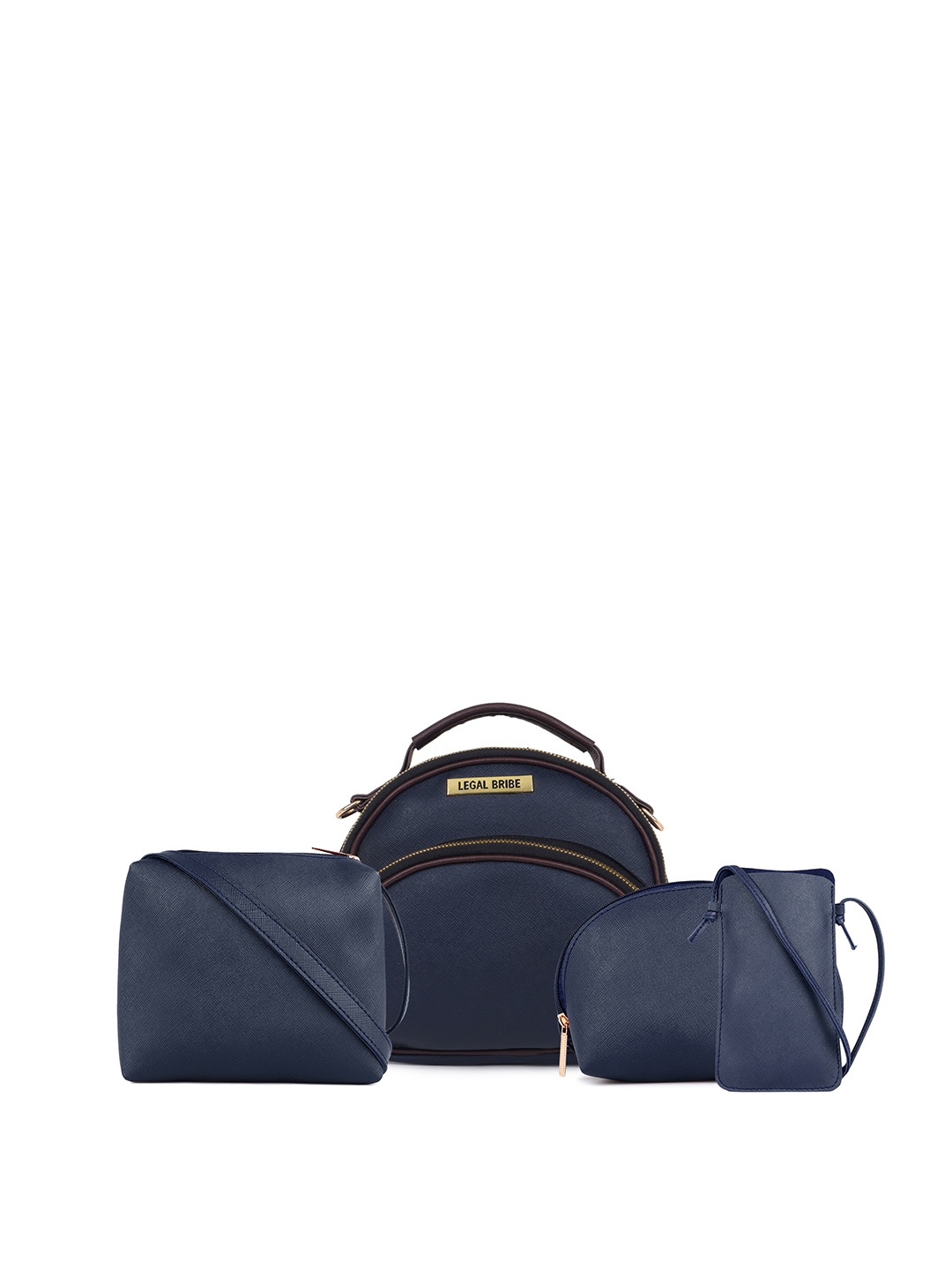 

LEGAL BRIBE PU Structured Handheld Bag with Fringed, Blue
