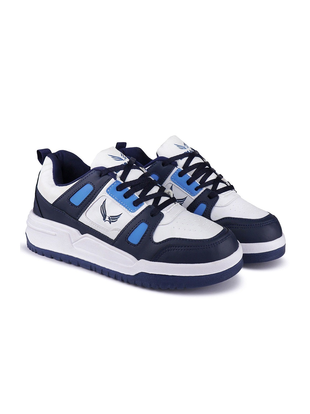 BERSACHE Men Colourblocked Sneakers, White