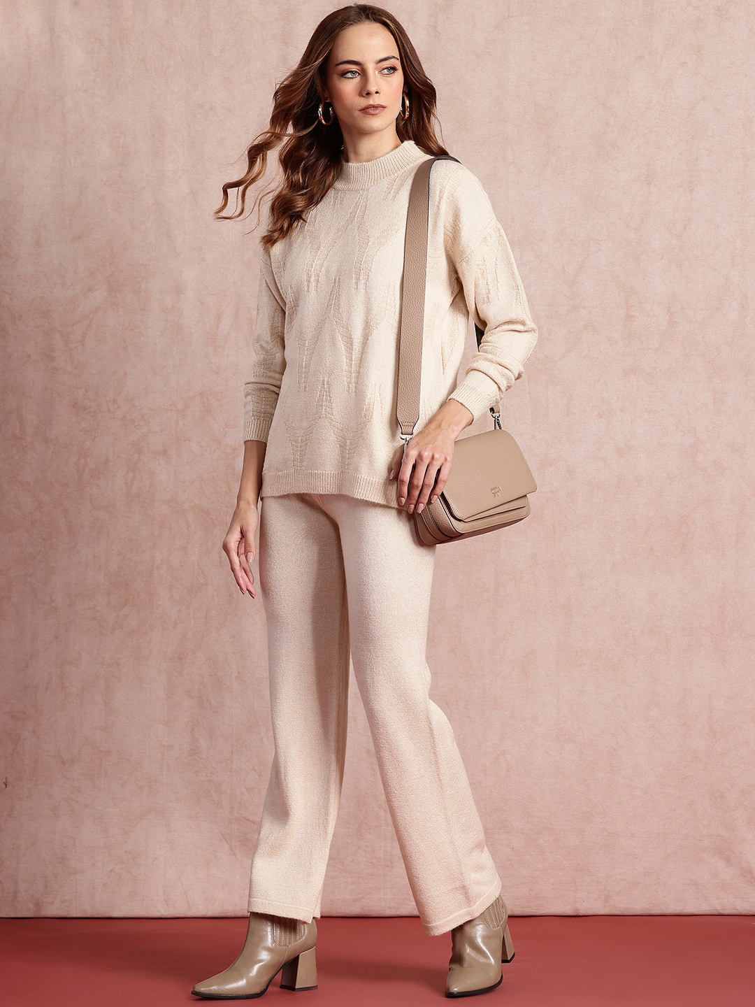 

all about you Knitted Winter Co-Ords, Beige