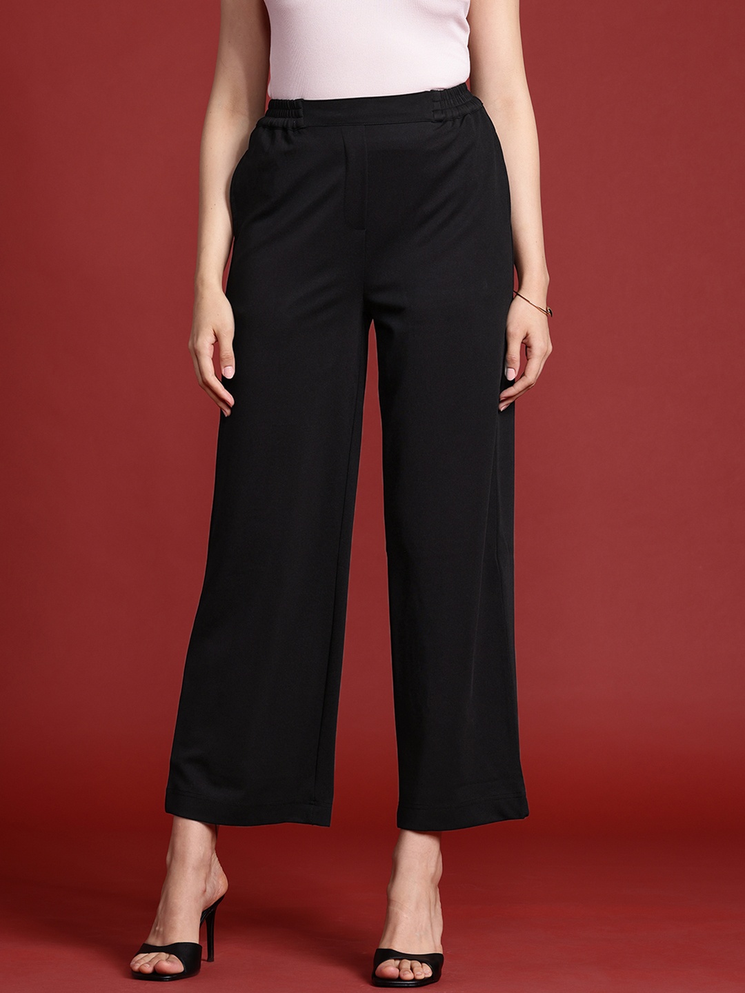 

all about you Women Regular Fit Trousers, Black