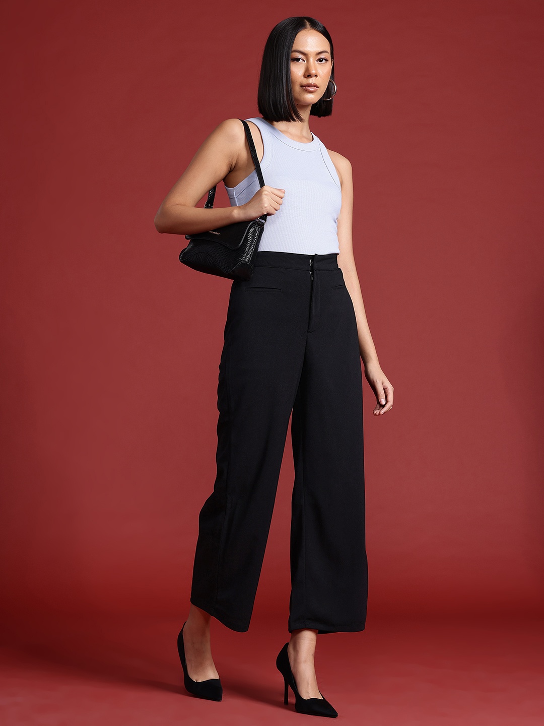 

All About You Formals Women Trousers, Black