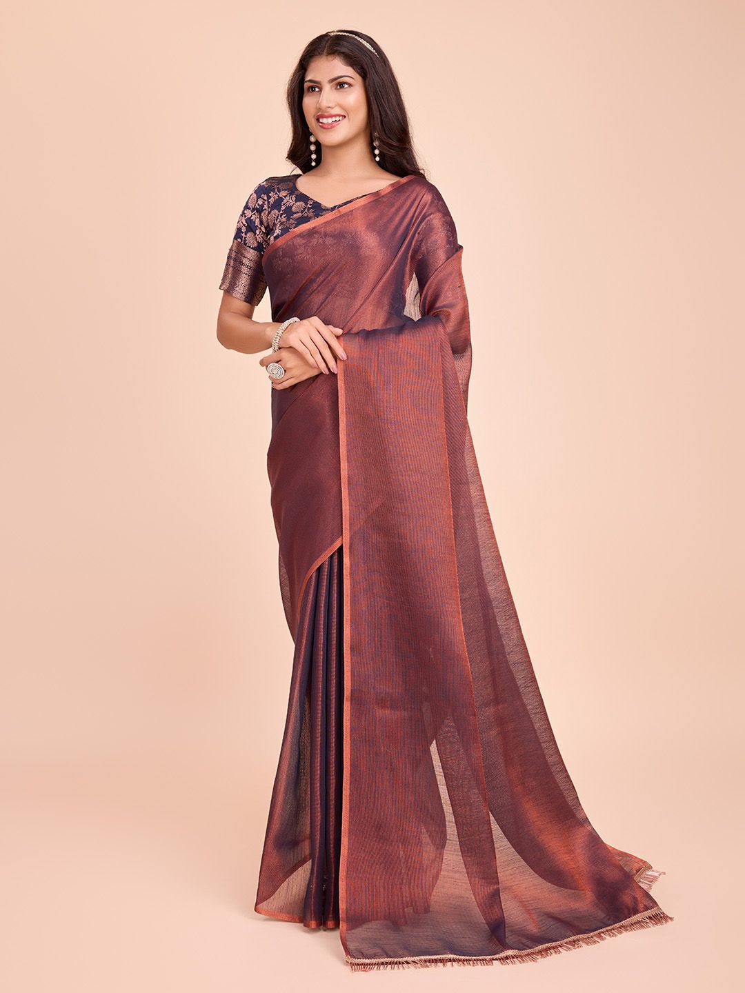 

Tasarika Tissue Saree, Brown