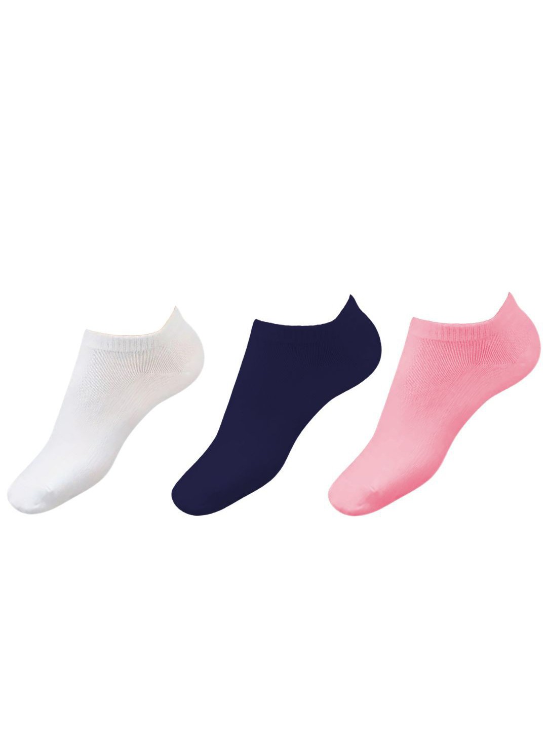 

Yuneek Women Pack of 3 Cotton Ankle Length Socks, White