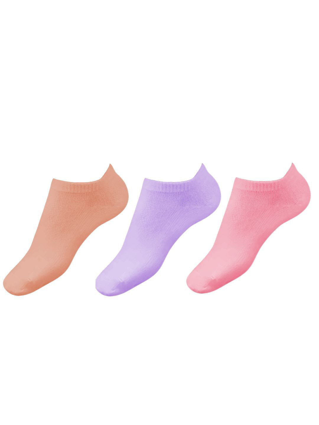 

Yuneek Pack of 3 Cotton Ankle Length Socks, Pink