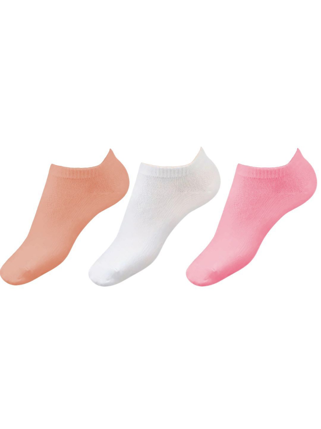 

Yuneek Women Pack of 3 Cotton Ankle Length Socks, White