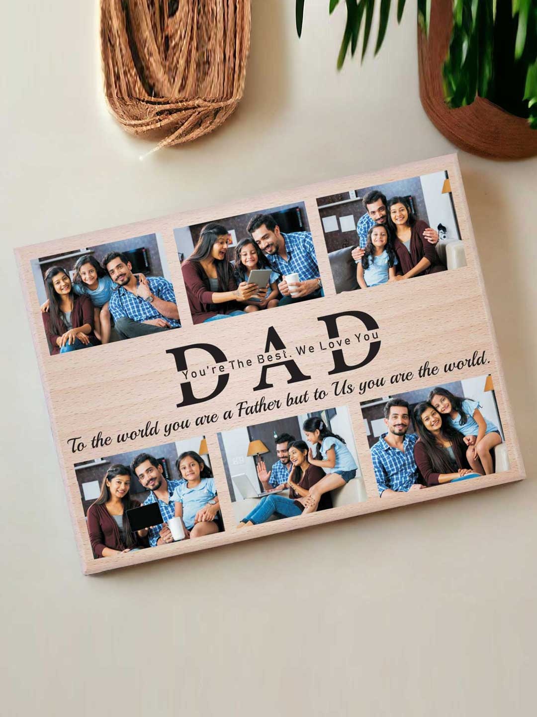 

GFTBX Brown 1 Pieces Wood Wall Photo Frames