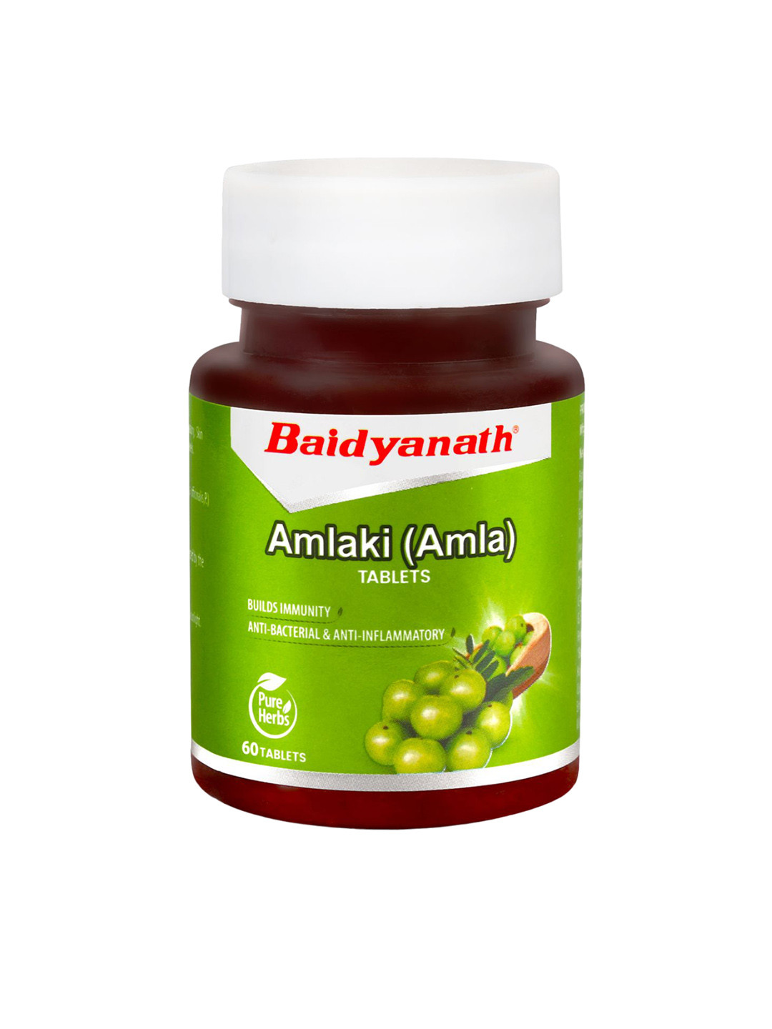 

Baidyanath Amlaki Natural Health Booster For Hair & Skin- 60 Tablets, Green